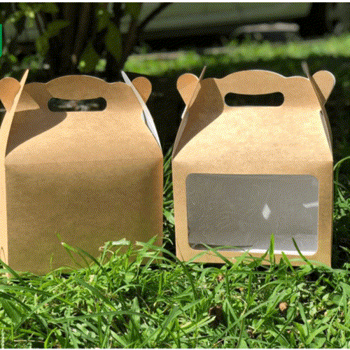 Cajas con ventana al frente